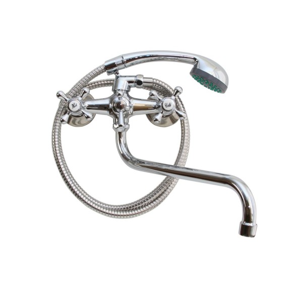 Смеситель для ванны и раковины 1/2 кер T.MARKT 08-2006 Крест ШАР ПЕРЕКЛ - 08-2006 