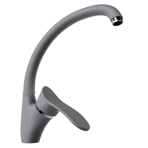 Смеситель для кухни 40к MIXLINE ML-GS01 (342) графит высок. излив - 00-00001748 