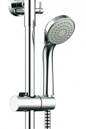 Душевая колонна Bravat ECO со смесителем для ванны, поворотный излив, хром (F6111147C-A-RUS)