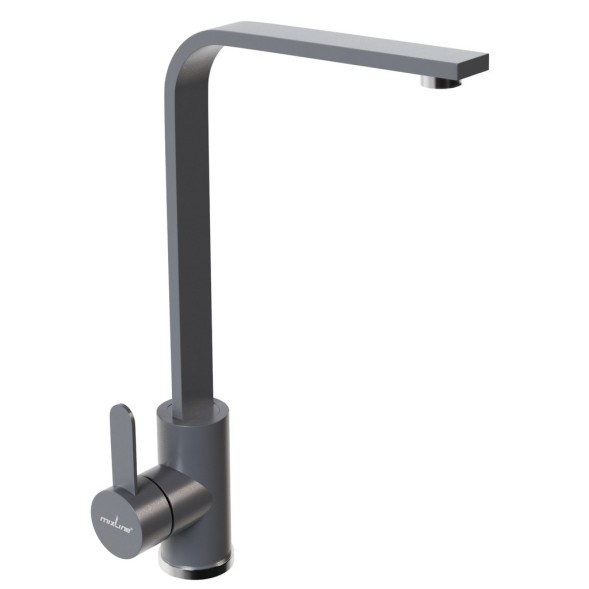 Смеситель для кухни 35к MIXLINE ML-GS14 (342) графит высок. излив - ML-GS14 (342) 
