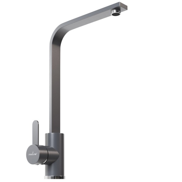 Смеситель для кухни 35к MIXLINE ML-GS14 (342) графит высок. излив - ML-GS14 (342) 