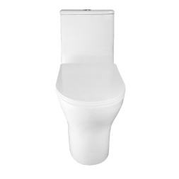 Унитаз-моноблок AZARIO Terni 670x350x760 слив "Торнадо", быстросъемное сиденье микролифт (AZ-8618T)