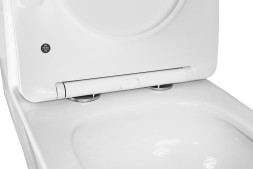 Унитаз-моноблок AZARIO Terni 670x350x760 слив "Торнадо", быстросъемное сиденье микролифт (AZ-8618T)