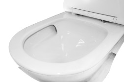 Унитаз-моноблок AZARIO Terni 670x350x760 слив "Торнадо", быстросъемное сиденье микролифт (AZ-8618T)