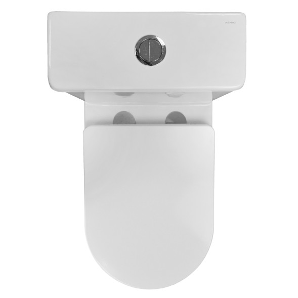 Унитаз-моноблок AZARIO Terni 670x350x760 слив &amp;quot;Торнадо&amp;quot;, быстросъемное сиденье микролифт (AZ-8618T)