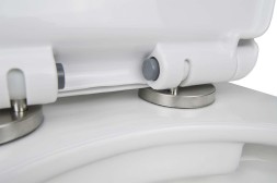 Унитаз подвесной Loranto Fredo 355х550х410 безободковый, с быстросъемным сиденьем микролифт (CS-WH8005)