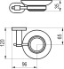 Мыльница с держателем Ravak Chrome CR 200.00, хром (X07P187)