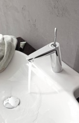 Смеситель для раковины GROHE Eurodisc Joy с донным клапаном, средний излив, хром (23427000)