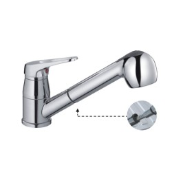 Смеситель для кухни душ 35к HB6013 HAIBA выдвижная лейка,с/отв  п/шпильку - HB6013 