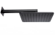 Верхний душ Bossini Cosmo 1 режим, черный матовый ( H69598I.073)