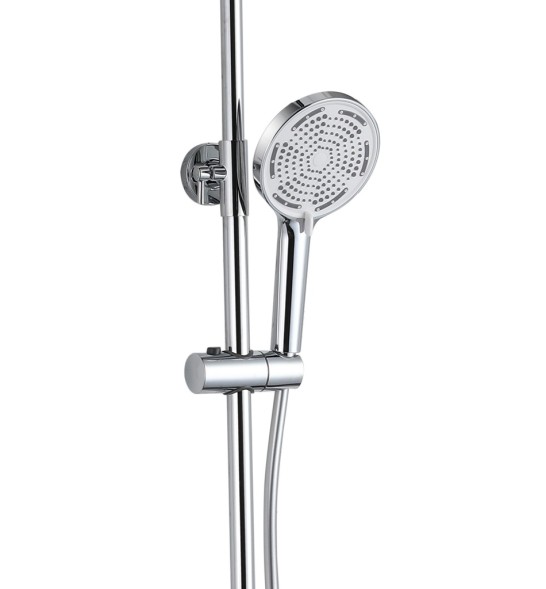 Душевая система 35к ПРОФСАН ПСМ-800-87CH клавиш. упр. лейка &amp;quot;Тропич. душ круг&amp;quot; + гигиен. лейка ХРОМ - PSM-800-87CH 