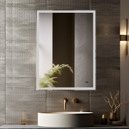 Зеркало MIXLINE &amp;quot;Велес-2&amp;quot; 600*800 (ШВ) бесконтактный сенсор, светодиодная подсветка+подогрев - MLZ.Vel.6-8.1.2.3 