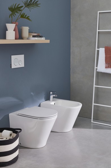 Унитаз приставной Jacob Delafon Rodin+ безободковый, белый (EDAA102-00)