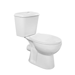 Унитаз напольный Loranto Lino 370х670х720 с сиденьем микролифт (soft close) полипропилен, белый (CS-CT8812)