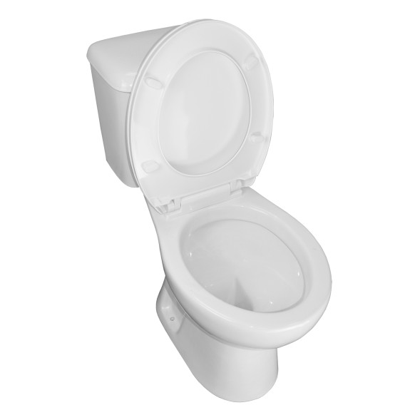 Унитаз напольный Loranto Lino 370х670х720 с сиденьем микролифт (soft close) полипропилен, белый (CS-CT8812)