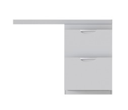 Тумба д/ванной &amp;quot;Атлантик-56&amp;quot;под рак.над ст.маш.БИЛЛ-120(MIXLINE)унив.(ПВХ) - 543447 