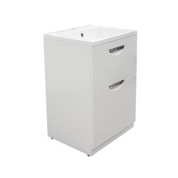 Тумба д/ванной &amp;quot;Атлантик-56&amp;quot;под рак.над ст.маш.БИЛЛ-120(MIXLINE)унив.(ПВХ) - 543447 