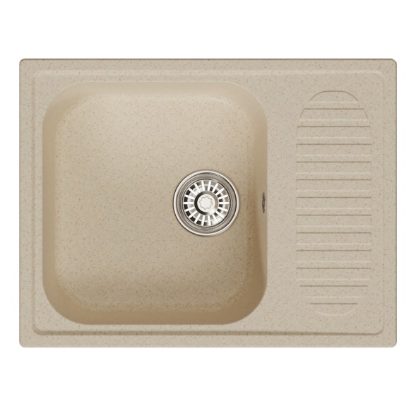 Мойка ML-GM18 КОМФОРТ с крылом, бежевая (328), 640*490*190мм - 00-00009390 