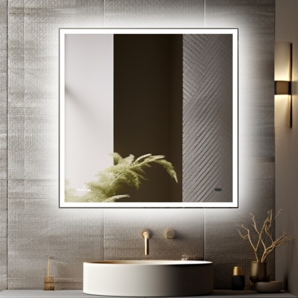 Зеркало MIXLINE &amp;quot;Велес-2&amp;quot; 700*800 (ШВ) бесконтактный сенсор, светодиод. подсветка + подогрев - MLZ.Vel.7-8.1.2.3 