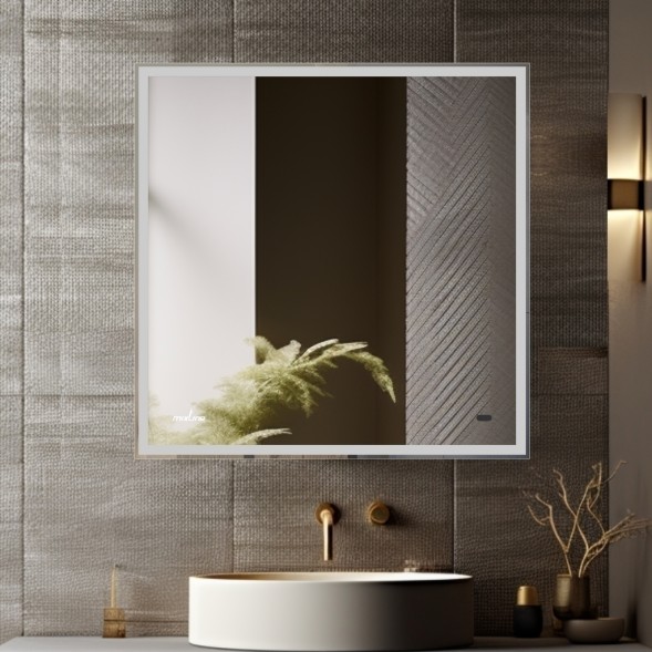 Зеркало MIXLINE &amp;quot;Велес-2&amp;quot; 700*800 (ШВ) бесконтактный сенсор, светодиод. подсветка + подогрев - MLZ.Vel.7-8.1.2.3 