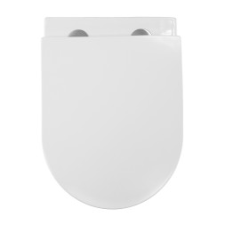 Унитаз подвесной Azario PRO (круглый) СКРЫТОЕ ТОРНАДО безободковый унитаз в комплекте с сидением микролифт скрытая система смыва  490*370*360 мм (PRO-0001 UQ3)