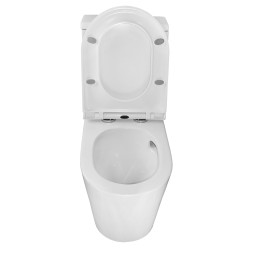 Унитаз-моноблок Azario Scala 360х690х790 безободковый, слив "Торнадо", с быстросъемным сиденьем  микролифт (AZ-8101)