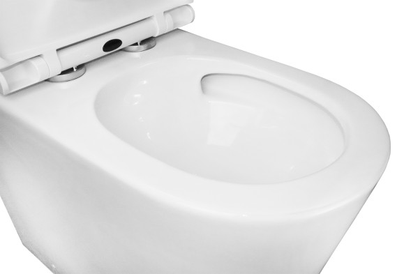 Унитаз-моноблок Azario Scala 360х690х790 безободковый, слив &amp;quot;Торнадо&amp;quot;, с быстросъемным сиденьем  микролифт (AZ-8101)