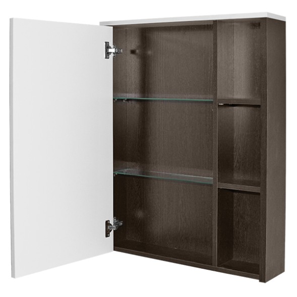 Зеркальный шкаф &amp;quot;БОСКО-65&amp;quot; бел./венге(ПВХ) - 522472 