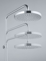 Душевая система KLUDI LOGO DUAL SHOWER SYSTEM со смесителем, хром (6808505-00)