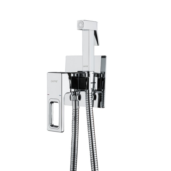 Смеситель с гигиенической лейкой 35к G7218 GAPPO встраиваемый, ХРОМ - G7218 