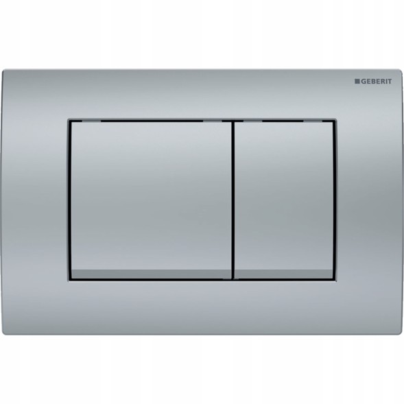 Кнопка смыва Geberit Delta30 двойной смыв, пластик, матовый хром (115.137.46.1)