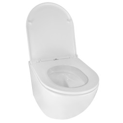 Унитаз подвесной Azario Gloria 360х490х360 безободковый, слив TORNADO, с быстросъемным сиденьем микролифт (AZ-2003Т)