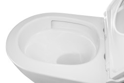 Унитаз подвесной Azario Gloria 360х490х360 безободковый, слив TORNADO, с быстросъемным сиденьем микролифт (AZ-2003Т)