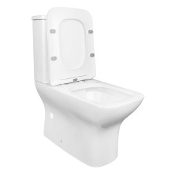 Унитаз-компакт Azario Fresco 360х620х800 напольный, безободковый, с быстросъемным сиденьем микролифт (AZ-8302)