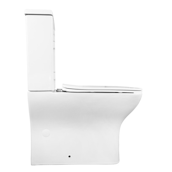 Унитаз-компакт Azario Fresco 360х620х800 напольный, безободковый, с быстросъемным сиденьем микролифт (AZ-8302)