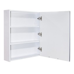 Зеркальный шкаф &amp;quot;Байкал-60&amp;quot;  без подсветки, без полок (ПВХ) - 539809 