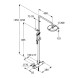 Душевая система KLUDI LOGO DUAL SHOWER SYSTEM с термостатом, хром (6809505-00)