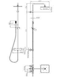 Душевая система Bossini Cosmo хром (L10174.030)