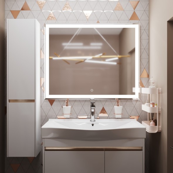 Зеркало MIXLINE &amp;quot;Минио&amp;quot; 1000*800 (ШВ) сенсорный выключатель, светодиодная подсветка - MLZ.Mi.10-8.1.2 