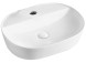 Раковина накладная Azario 505х385х120 овальная, белый (AZ-2202)