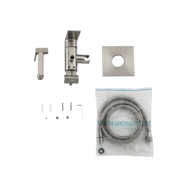 Смеситель с гигиенической лейкой 35к G7299-20 GAPPO нерж. сталь, встраиваемый, САТИН - G7299-20 