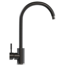 Смеситель для кухни 35к MIXLINE ML-GS15 (308) черный высок. излив - ML-GS15 (308) 