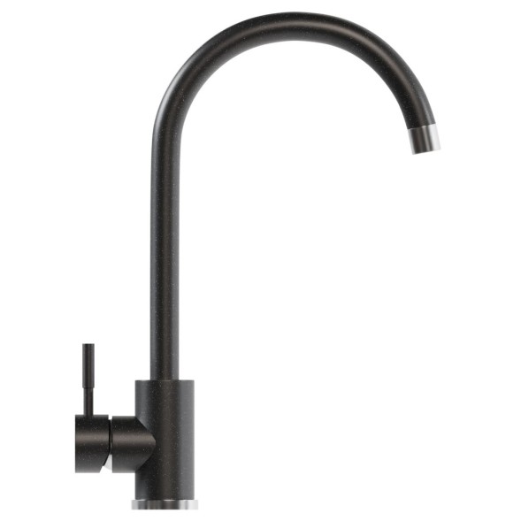 Смеситель для кухни 35к MIXLINE ML-GS15 (308) черный высок. излив - ML-GS15 (308) 