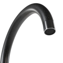 Смеситель для кухни 35к MIXLINE ML-GS15 (308) черный высок. излив - ML-GS15 (308) 