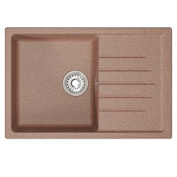Мойка ML-GM19 КОМФОРТ с крылом, терракотовая (307), 750*500*200мм - 00-00009398 
