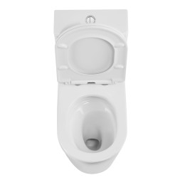 Унитаз-моноблок AZARIO Nimbus 360x680х813 безободковый, система слива "скрытое торнадо", в комплекте с быстросъемным сиденьем микролифт (AZ-6080-AP)