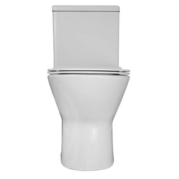 Унитаз-компакт Azario Mons 380х650х790 напольный, безободковый, с быстросъемным сиденьем микролифт (AZ-76004)