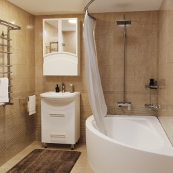 Зеркальный шкаф "РАДУГА-46" белый без подсветки - 522473