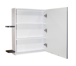 Зеркальный шкаф &amp;quot;Байкал-70&amp;quot;  без подсветки, с полками  (ПВХ) - 539811 