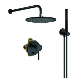 Душевая система Kludi Bozz 7 in1 черный матовый (387363976)